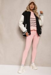 Różowe Skinny Jeansy z Bawełną High Waist Lorie. Czerwone jeansy damskie Renee, bez wzorów, z bawełny, eleganckie, z podwyższonym stanem. Za 39.99 zł.