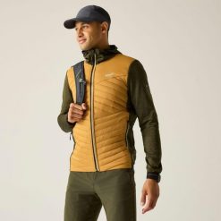 Męska kurtka pikowana Andreson Marl Hybrid. Żółte kurtki męskie Regatta, m, bez wzorów, z poliamidu, sportowe, bez kaptura. Za 229.99 zł.