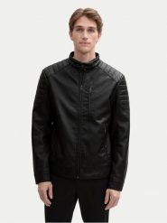 Tom Tailor Kurtka z imitacji skóry 1044100 Czarny Regular Fit. Czarne kurtki męskie Tom Tailor, l, bez wzorów, ze skóry, bez kaptura. Za 289.99 zł.