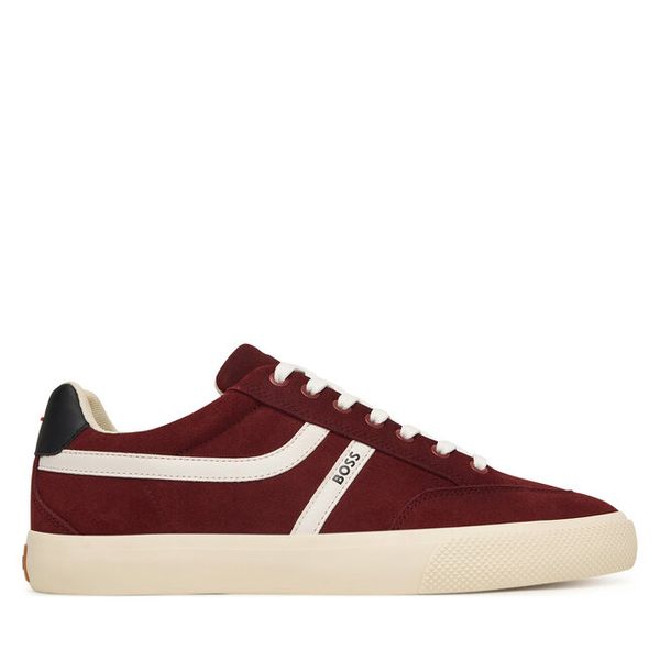 Tenisówki BOSS. Czerwone trampki męskie Boss, bez wzorów, bez zapięcia. Za 629.99 zł.