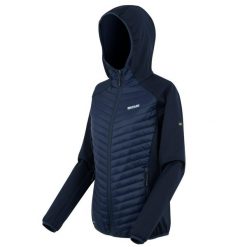 Kurtka damska hybrydowa Andreson. Niebieskie kurtki sportowe damskie Regatta, na zimę, bez wzorów, z materiału, bez ramiączek, z kapturem, trekkingowe. Za 229.99 zł.