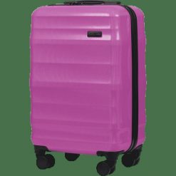 Walizka KABINOWA WINGS PC VULTURE 20" PINK. Czerwone walizki damskie Wings, bez wzorów, z materiału, małe. Za 119.90 zł.