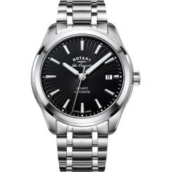 RABAT ZEGAREK ROTARY Legacy Automatic GB90165/04. Czarne, analogowe zegarki męskie ROTARY, bez wzorów, ze stali. W wyprzedaży za 2,060.00 zł.