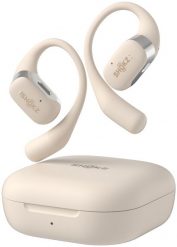 Shokz OpenFit Beige. Brązowe słuchawki bezprzewodowe AFTERSHOKZ. Za 629.00 zł.