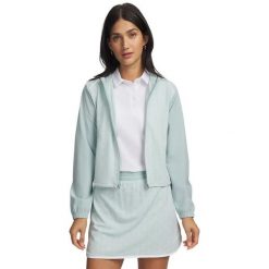 Damska bluza z kapturem full zip Under Armour Drive. Białe bluzy damskie Under Armour, bez wzorów, eleganckie, bez ramiączek, z kapturem. Za 474.00 zł.