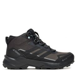 Trekkingi adidas. Szare obuwie trekkingowe damskie Adidas, z gore-texu, bez zapięcia. Za 509.99 zł.