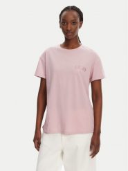 Liu Jo T-Shirt WA5144 JS923 M9621 Różowy Regular Fit. Czerwone t-shirty damskie Liu Jo, m, bez wzorów, z bawełny, bez kołnierzyka, bez ramiączek. Za 149.99 zł.