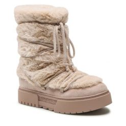 Botki Jenny Fairy. Brązowe botki damskie Jenny Fairy, bez wzorów, bez obcasa, na płaskiej podeszwie, bez zapięcia. Za 139.99 zł.