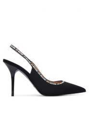 LOVE MOSCHINO Szpilki JA10429G1PIM0000 Czarny. Czarne szpilki damskie Love Moschino, bez wzorów, ze skóry, bez obcasa, na szpilce, bez zapięcia. Za 949.99 zł.