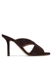 BOSS Klapki Charlize Samule 50563356 Brązowy. Brązowe klapki damskie Boss, bez wzorów, ze skóry, bez obcasa, bez zapięcia. Za 1,849.00 zł.