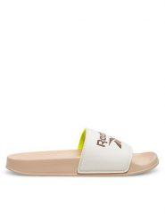 Reebok Klapki FULGERE SLIDE 100063325 Écru. Klapki damskie Reebok, bez wzorów, ze skóry, bez obcasa, bez zapięcia. Za 99.99 zł.