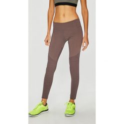 Reebok - Legginsy. Fioletowe legginsy damskie Reebok, bez wzorów, z bawełny. W wyprzedaży za 119.90 zł.