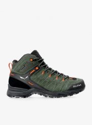 Buty trekkingowe Salewa Alp Mate Mid WP. Zielone trekkingi męskie Salewa, z gumy, bez zapięcia. Za 781.00 zł.
