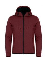 Clique Hayden kurtka z kapturem w miękkim materiale air-layer – Burgundy. Czerwone kurtki męskie CLIQUE, m, bez wzorów, z elastanu, z kapturem. Za 248.22 zł.