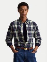 Polo Ralph Lauren Koszula 710B30242002 Granatowy Custom Fit. Niebieskie koszule męskie Polo Ralph Lauren, m, bez wzorów, z bawełny, bez kołnierzyka, bez ramiączek. Za 769.99 zł.