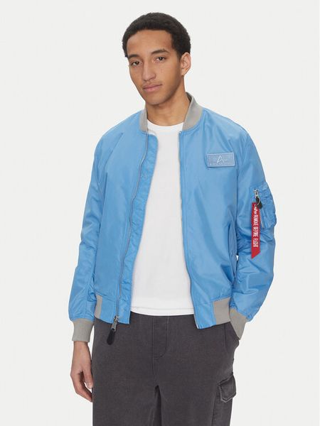 Alpha Industries Kurtka bomber MA-1 TTC Two Tone 126101 Niebieski Regular Fit. Niebieskie kurtki męskie Alpha Industries, m, bez wzorów, z syntetyku, bez kaptura. Za 379.99 zł.