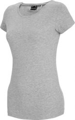 4f t-shirt damski NOSH4-TSD001 CHŁODNY JASNY SZARY MELANŻ r.M. Szare t-shirty damskie 4F, m, bez wzorów, bez kołnierzyka, bez ramiączek. Za 34.99 zł.