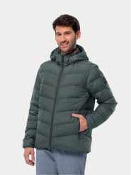 Jack Wolfskin Kurtka puchowa Colonius Jkt 1207431 Zielony Regular Fit. Zielone kurtki męskie Jack Wolfskin, m, bez wzorów, z puchu, bez kaptura. Za 799.99 zł.
