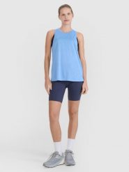 4F Legginsy kolarki do biegania szybkoschnące damskie - szare XS. Szare legginsy damskie 4F, s, bez wzorów, z dzianiny, z podwyższonym stanem, krótkie, do biegania. W wyprzedaży za 99.99 zł.