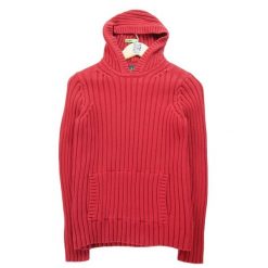Damski czerwony sweter. Czerwone swetry nierozpinane damskie Ralph Lauren, s, bez wzorów, sportowe, bez kołnierzyka, bez ramiączek. Za 51.08 zł.