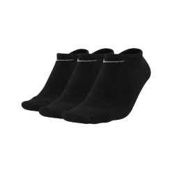 Lekkie Skarpetki Unisex Dla Dorosłych (zestaw 3 Sztuk). Czarne skarpety męskie Nike, bez wzorów, z bawełny. Za 69.00 zł.