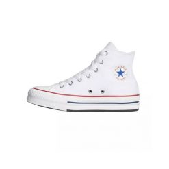 Buty sportowe damskie Converse Chuck Taylor All Star EVA Lift Canvas Platform. Białe obuwie sportowe damskie Converse, bez wzorów, bez zapięcia. Za 275.99 zł.