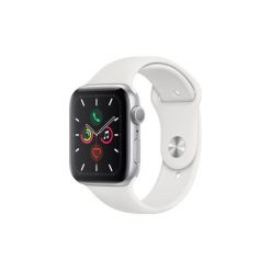 Smartwatch Apple Watch 5 44mm Silver Alu Biały (MWVD2FD/A). Białe, cyfrowe krokomierze Apple, bez wzorów. Za 2,088.05 zł.