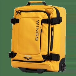 WINGS Walizka miękka Mała kabinowa 20" ROOK yellow. Żółte walizki damskie Wings, bez wzorów, z materiału, małe. Za 299.90 zł.