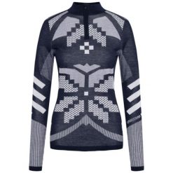 Damski sweter 1/4 zip Kari Traa Faith. Fioletowe swetry nierozpinane damskie Kari Traa, xl, bez wzorów, z dzianiny, bez kołnierzyka, bez ramiączek. Za 554.35 zł.