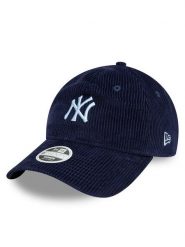 New Era Czapka z daszkiem New York Yankees Cord 9Twenty 60595366 Granatowy. Niebieskie czapki damskie New Era, bez wzorów, z bawełny. Za 99.99 zł.