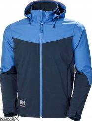 Kurtka męska Helly Hansen Jacket HELLY HANSEN Oxford Softshell, light blue XL. Niebieskie kurtki męskie Helly Hansen, m, bez wzorów, z softshellu, bez kaptura. Za 330.62 zł.