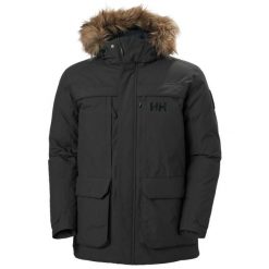 Parka Helly Hansen Nordsjo. Czarne parki męskie Helly Hansen, na zimę, m, bez wzorów, eleganckie, bez kołnierzyka, bez kaptura. W wyprzedaży za 1,552.70 zł.