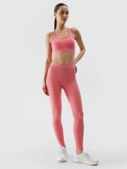 4F Legginsy treningowe z materiału z recyklingu damskie - pomarańczowe XS. Brązowe legginsy damskie 4F, l, bez wzorów, z dzianiny, z podwyższonym stanem, na fitness i siłownię. W wyprzedaży za 69.99 zł.