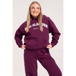 Bluza fitness damska Gym Glamour college. Czerwone bluzy damskie GYM GLAMOUR, s, bez wzorów, glamour, bez ramiączek, bez kaptura. Za 199.99 zł.