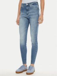 Tommy Jeans Jeansy Sylvia DW0DW20223 Niebieski Skinny Fit. Niebieskie jeansy damskie Tommy Jeans, bez wzorów, z bawełny. Za 279.99 zł.