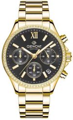 Zegarek Giewont Zegarek Damski Giewont Sapphire Złoto Czarny GW3670-B3. Czarne zegarki damskie Giewont, złote. Za 224.92 zł.