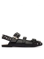 Liu Jo Baleriny Birgitte 12 SA6041 PX650 Czarny. Czarne balerinki damskie Liu Jo, bez wzorów, ze skóry, bez obcasa, bez zapięcia. Za 729.99 zł.