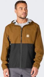 Kurtka męska Carhartt Kurtka Przeciwdeszczowa Carhartt Monterey BROWNBLA. Kurtki męskie Carhartt, m, bez wzorów, bez kaptura. Za 516.46 zł.