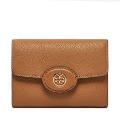Portfel Tory Burch. Brązowe portfele damskie Tory Burch. Za 569.99 zł.