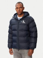 Calvin Klein Jeans Kurtka zimowa LV04RG513G Granatowy Regular Fit. Niebieskie kurtki męskie Calvin Klein Jeans, na zimę, l, bez wzorów, z jeansu, bez kaptura. Za 849.99 zł.