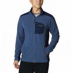 Polar Turystyczny Rozpinany Męski Columbia Klamath Range Full Zip. Niebieskie bluzy sportowe męskie Columbia, m, bez wzorów, z polaru, bez kaptura, trekkingowe. Za 185.99 zł.