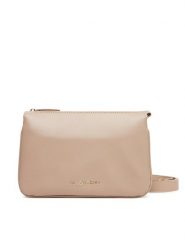 Valentino Torebka Zero Re VBS7B308 Beżowy. Brązowe listonoszki damskie Valentino, bez wzorów, ze skóry, bez dodatków. Za 399.99 zł.