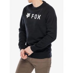 Bluza męska Fox Absolute Fleece Crew. Czarne bluzy męskie FOX, m, bez wzorów, casualowe, bez ramiączek, bez kaptura. Za 230.99 zł.