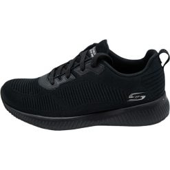 Trampki Skechers Bobs Squad Tough Talk, Czarny, Kobiety. Czarne trampki i tenisówki damskie Skechers, bez wzorów, z gumy, bez zapięcia. Za 269.99 zł.