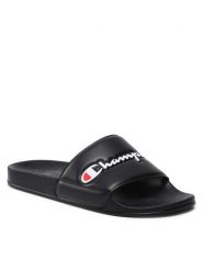 Champion Klapki Versity S11544-CHA-KK001 Czarny. Czarne klapki damskie Champion, bez wzorów, ze skóry, bez obcasa, bez zapięcia. Za 119.99 zł.