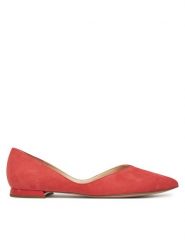 HÖGL Baleriny Basic 9-100012 Koralowy. Pomarańczowe balerinki damskie HÖGL, bez wzorów, ze skóry, bez obcasa, bez zapięcia. Za 439.99 zł.