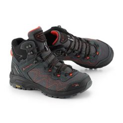 Buty wysokie trekkingowe unisex Alpine Pro Cerne 2 Vibram. Szare obuwie trekkingowe damskie Alpine Pro, ze skóry, bez zapięcia. W wyprzedaży za 599.00 zł.