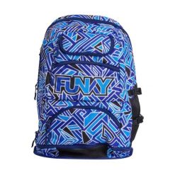 Plecak sportowy FUNKY Elite Squad Blue Bits. Niebieskie plecaki męskie Funky Trunks, bez wzorów, sportowe. Za 299.00 zł.