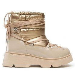 Botki Lasocki. Brązowe botki damskie Lasocki, bez wzorów, bez obcasa, na płaskiej podeszwie, bez zapięcia. Za 209.99 zł.