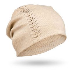 Czapka zimowa Peterson PTN HAT-03 beżowa. Brązowe czapki damskie Peterson, na zimę, bez wzorów, z materiału, eleganckie. Za 50.00 zł.